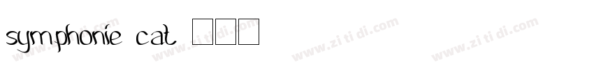 symphonie cat字体转换